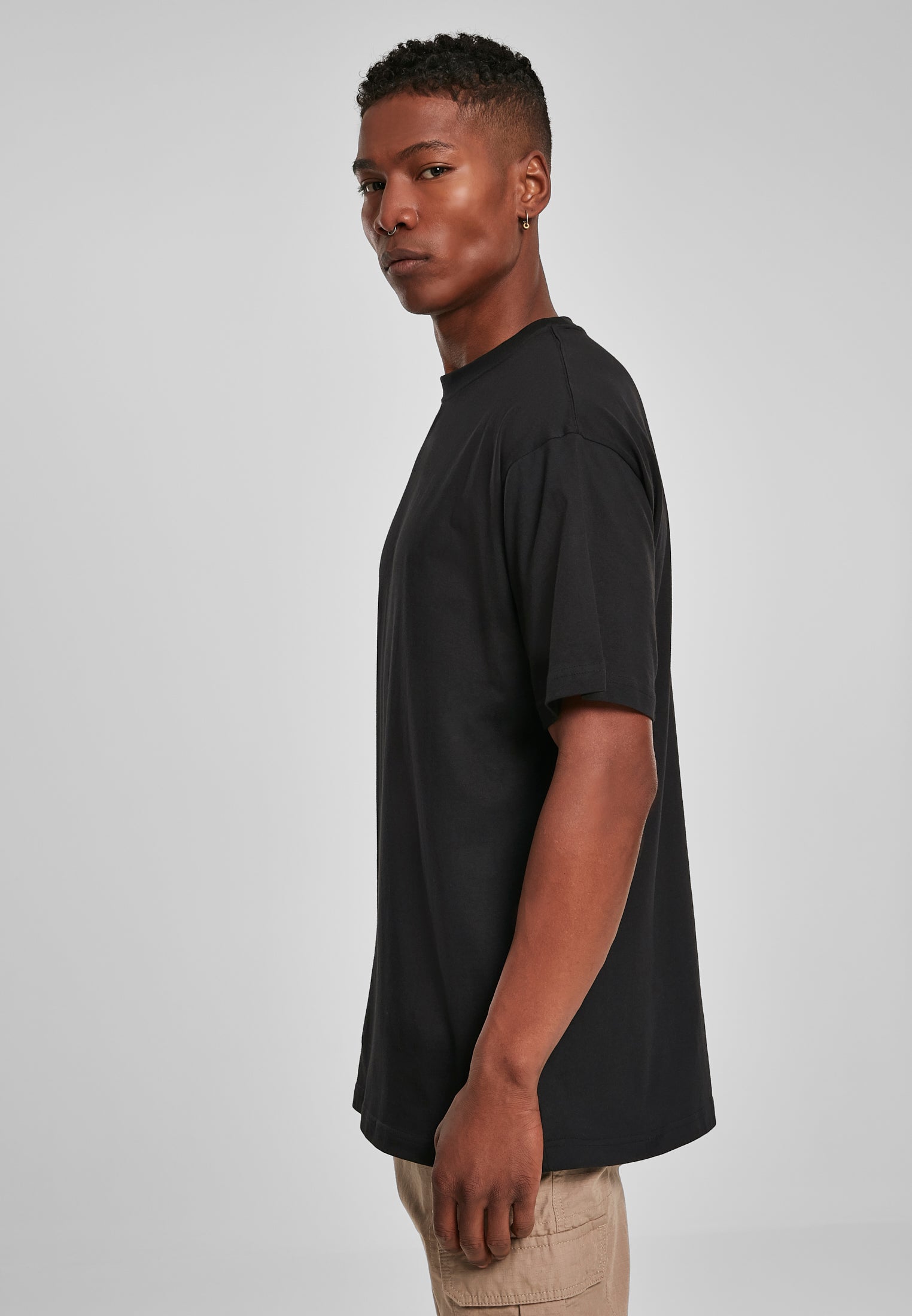 Dasué rounded Black Oversized T-Shirt