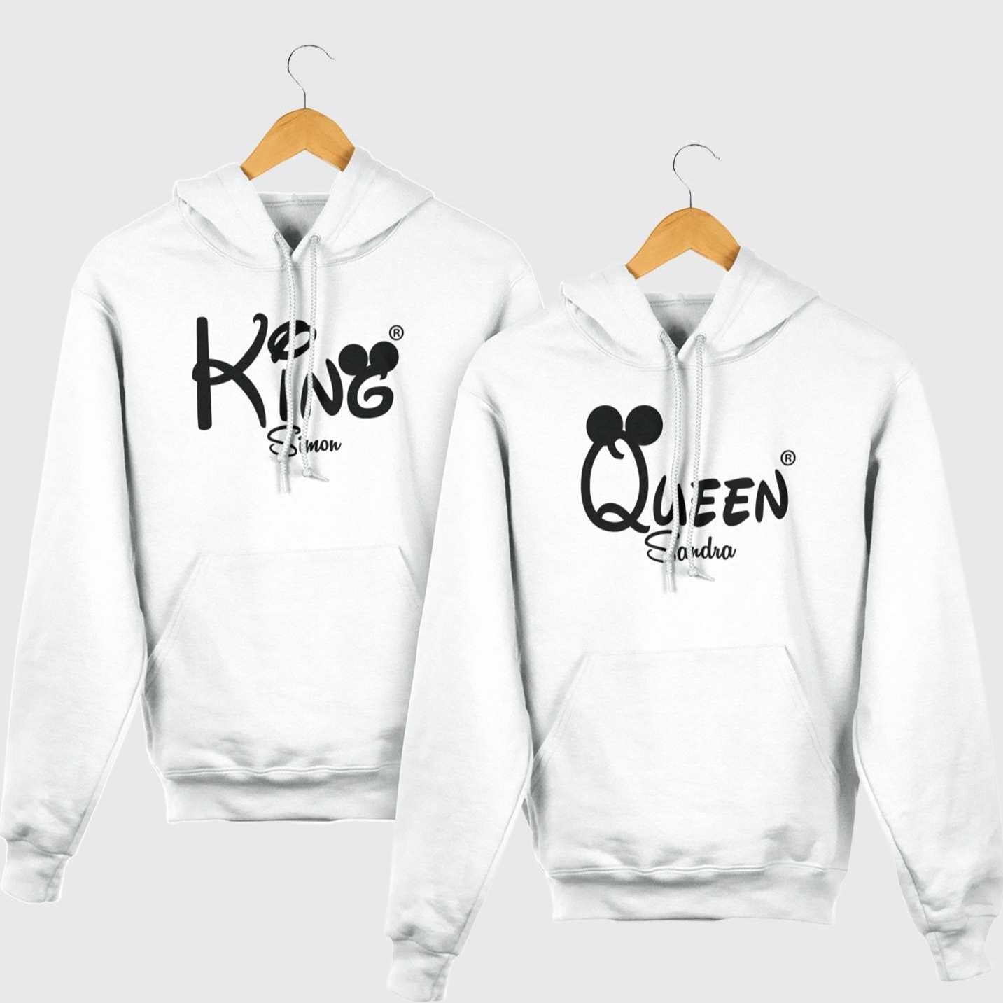 King Queen Hoodies, King Queen Set, Couples Matching, Couples Hoodie,  Matching Hoodie, Couple Hoodies, Gift for Couple, Couple Gift -  Norway