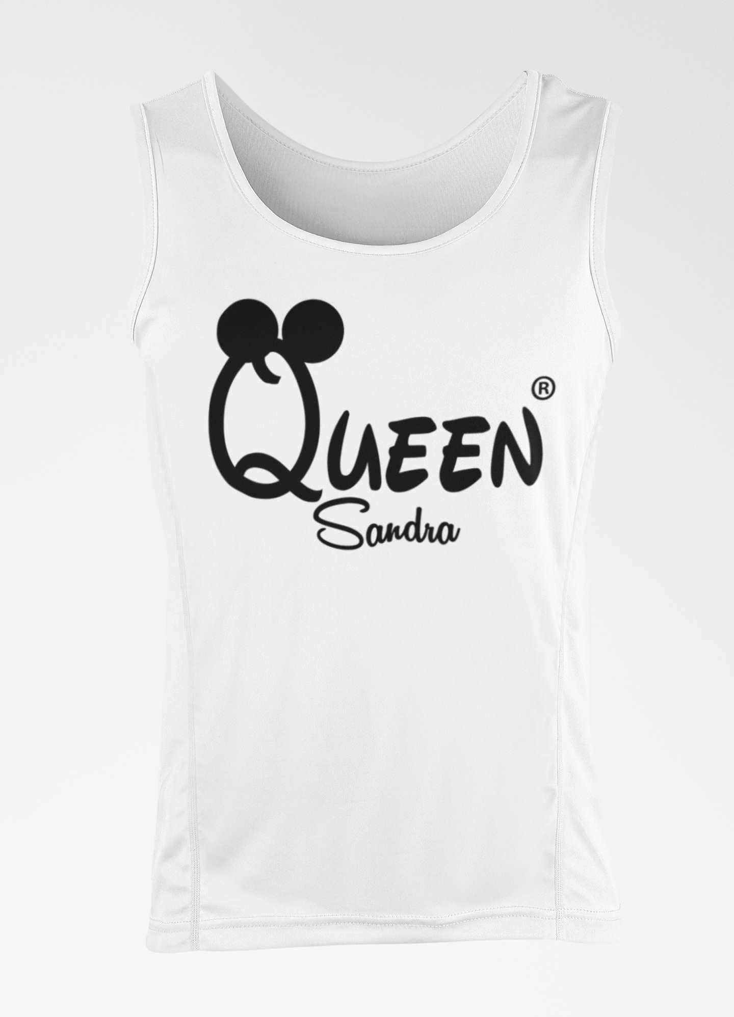 weisses damen tank top mit name gestalten individuell design