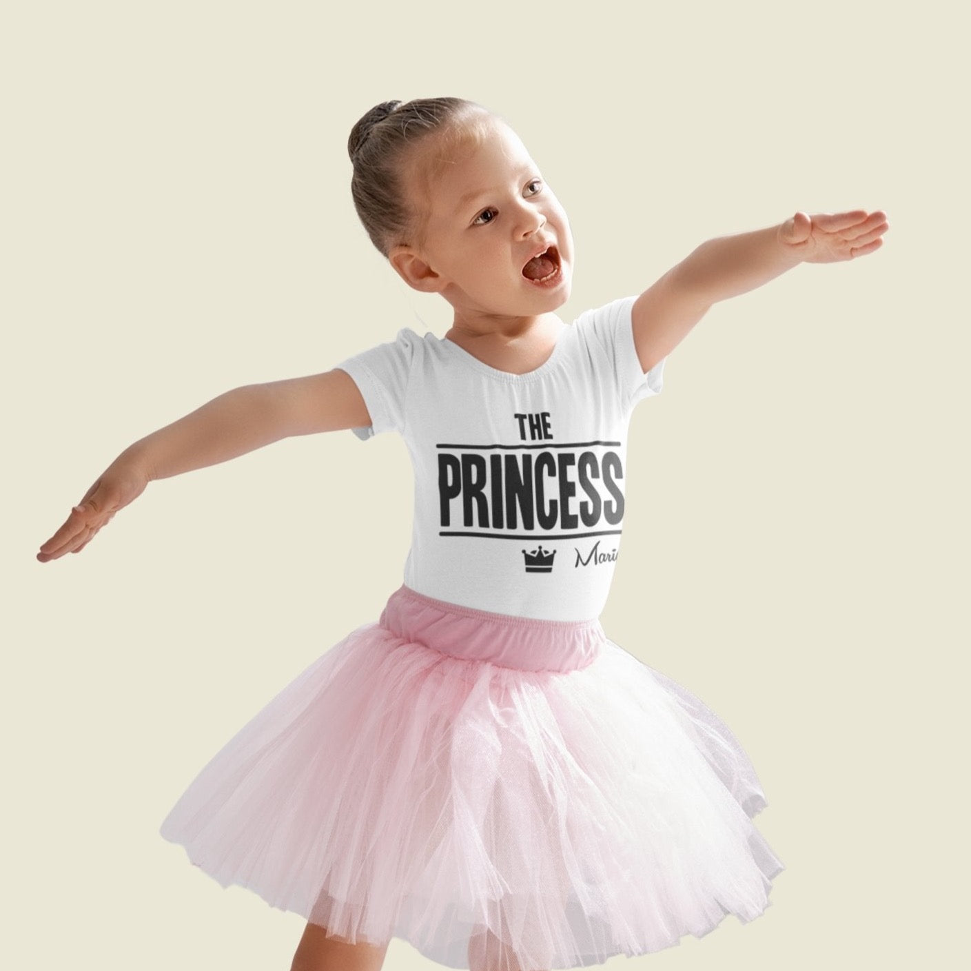 princess shirt mit name bedrucken lassen weiss